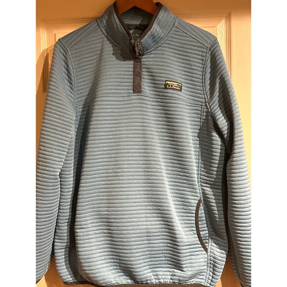 LL Bean Half Button Collar with Pocket Front Pouch - Picture 1 of 6